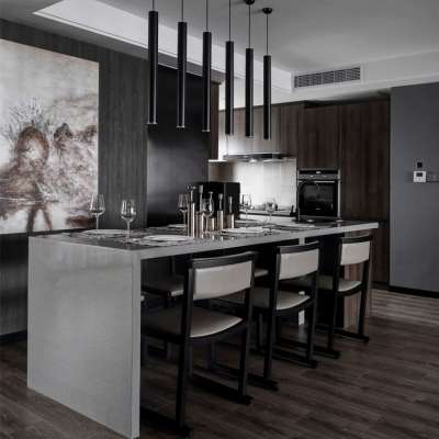 High Gloss Modern  Modular Lacquer Customized Kitchen Cupboard