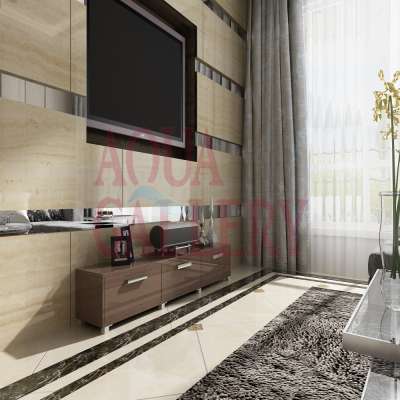 New Model Wall TV Cabinet Wood With Showcase