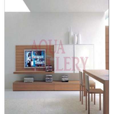 Modern I Shaped Solid Wooden Customized TV Stand